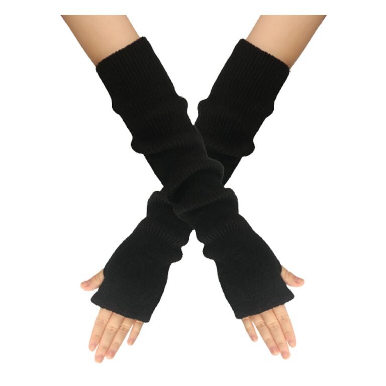 Longyangqk Scaldabraccia invernali senza dita in maglia