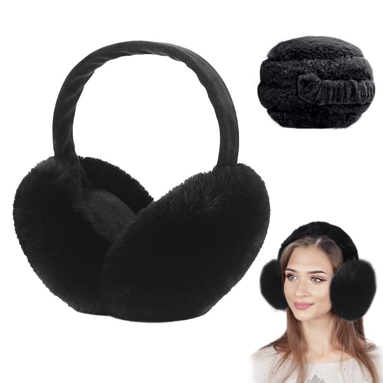 BNGXR Paraorecchie in peluche unisex pieghevoli e regolabili