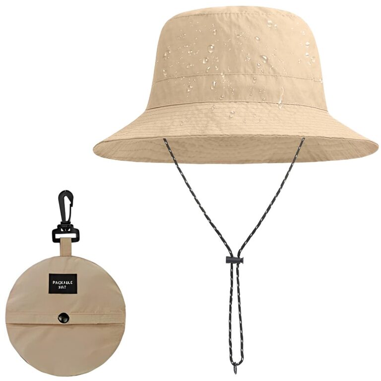 ZKGYUS Cappello da Pescatore Estivo Impermeabile con Laccetto
