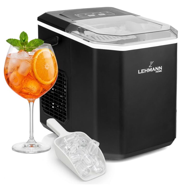 LEHMANN Macchina Ghiaccio Portatile 12 kg/24h, 2 Dimensioni, Maniglia