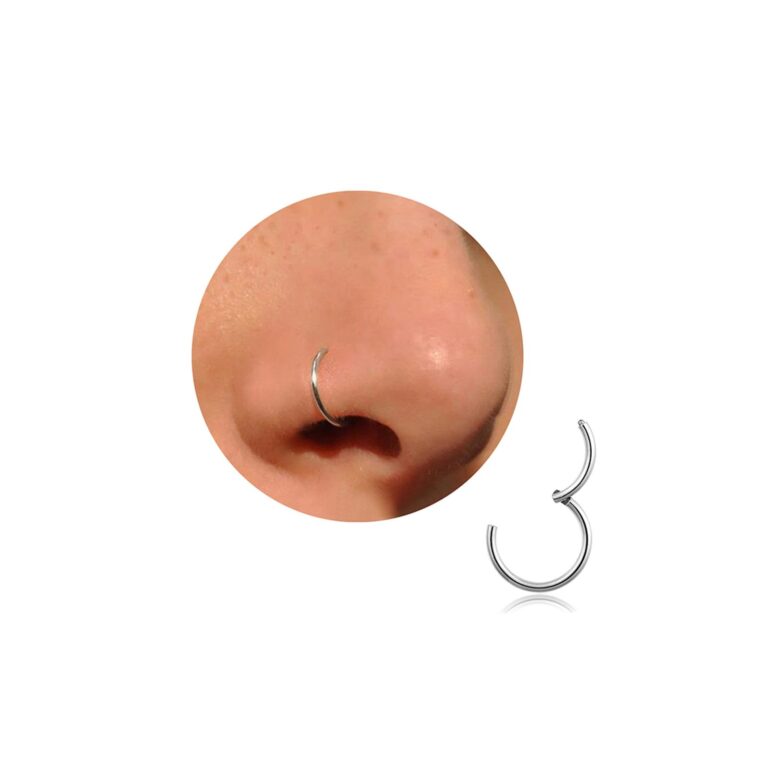 Anelli da naso in titanio sottili – calibri 16G, 18G, 20G