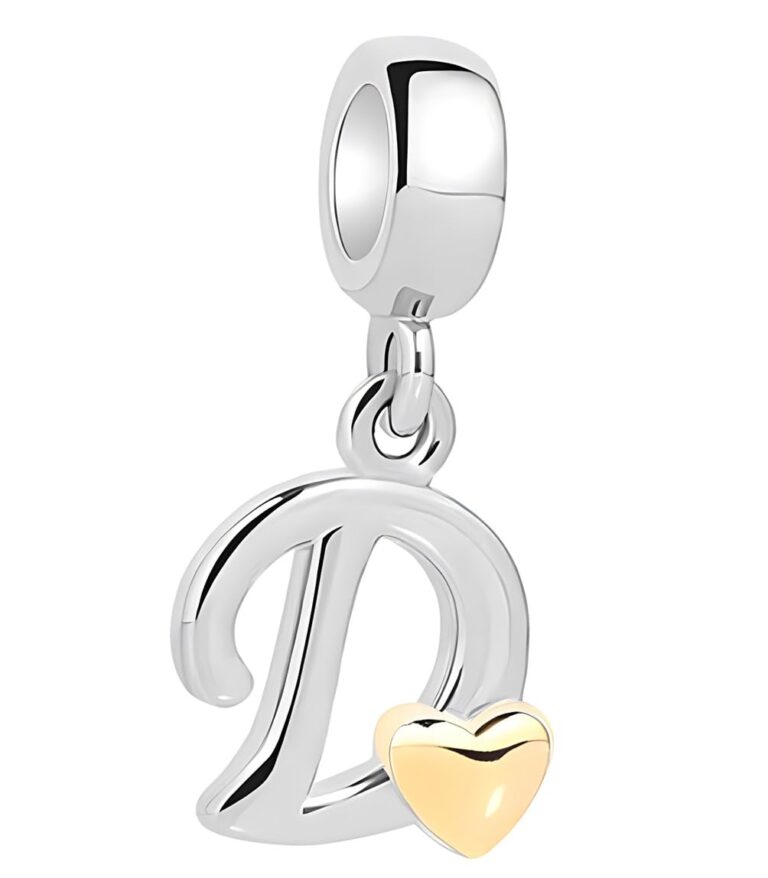 XWN Ciondolo Lettera A-Z argento 925 per bracciali compatibili Pandora