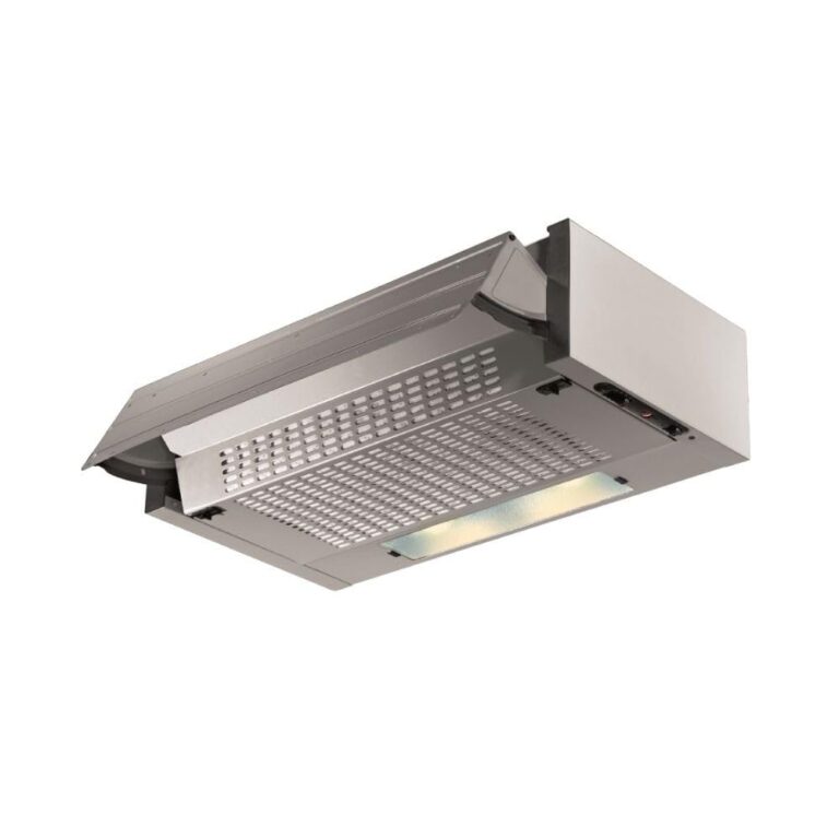Cappa da incasso estraibile alluminio 60 cm 3 velocità con LED