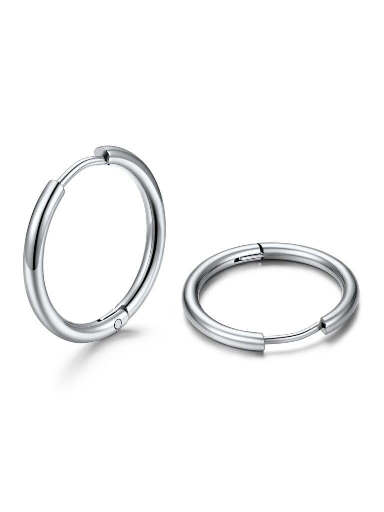 U7 Orecchini Huggie Acciaio Inossidabile 7-16mm Uomo e Donna