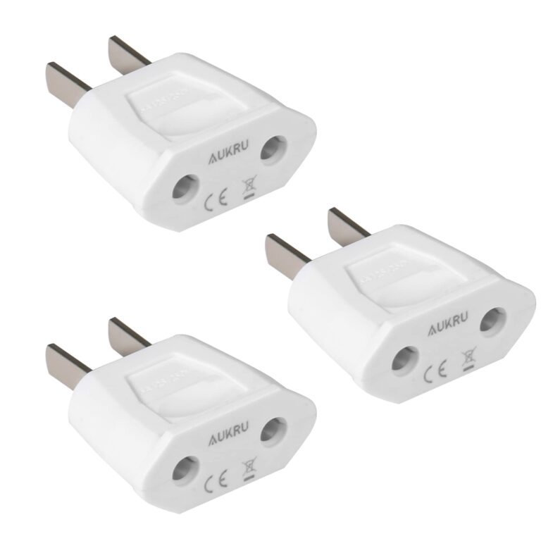 Aukru Set 3 adattatori spina europea verso USA/Canada/Giappone