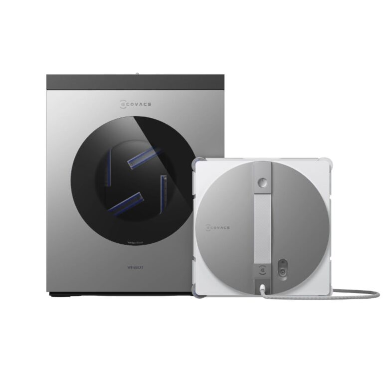 ECOVACS WINBOT W3 OMNI Robot Lavavetri con Stazione Multifunzione, Lavaggio Automatico del Panno, Pulizia Intelligente fin...