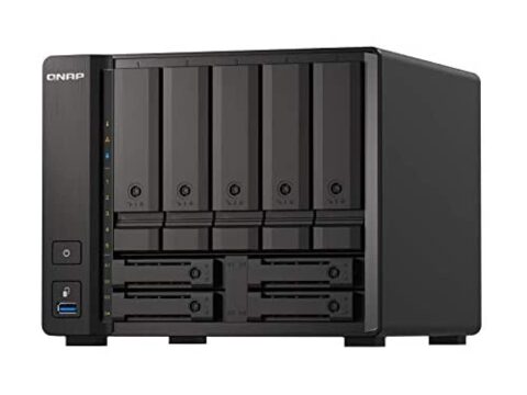 QNAP TS-h973AX NAS 9 Bay AMD Ryzen V1500B 8 GB RAM con QuTS hero ZFS