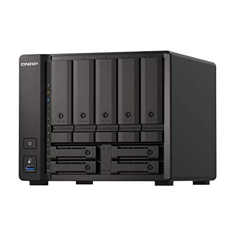 QNAP TS-h973AX NAS 9 Bay AMD Ryzen V1500B 8 GB RAM con QuTS hero ZFS