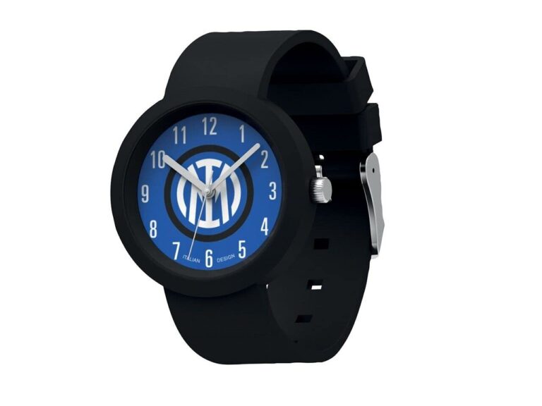 Seven Orologio FC Inter Uomo Quarzo Cinturino Silicone Nero e Blu