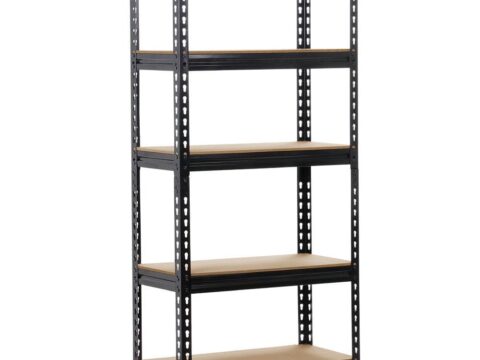Yaheetech Scaffale Metallo Garage 70x30x150 cm 5 Ripiani Regolabili