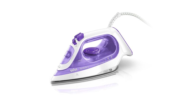 Braun TexStyle3 SI3042VI Ferro da Stiro a Vapore, 5 Anni di Assistenza, Piastra in SuperCeramic, Riscaldamento rapido, Sti...