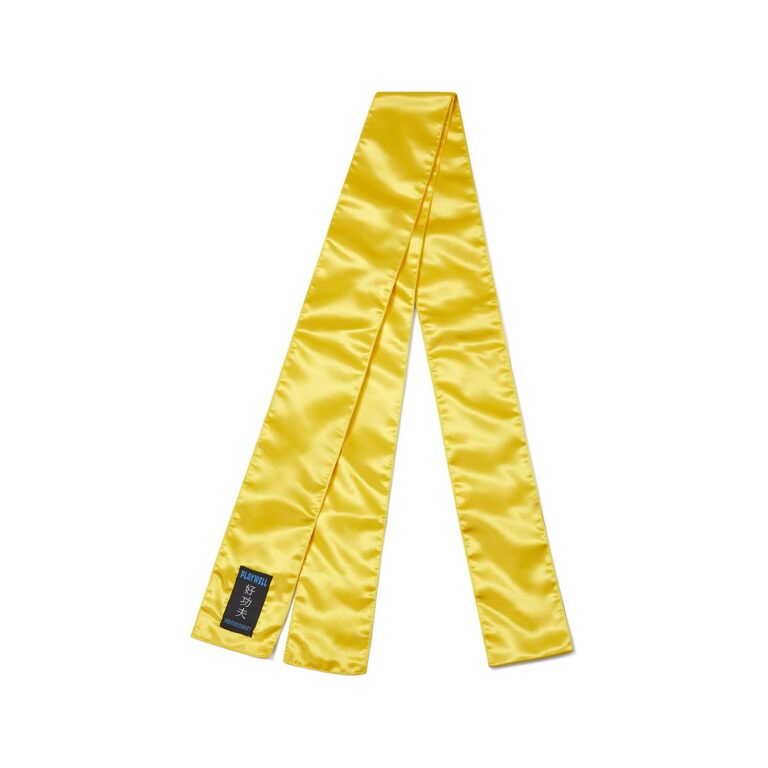 Playwell Fascia in raso per kung fu colore giallo