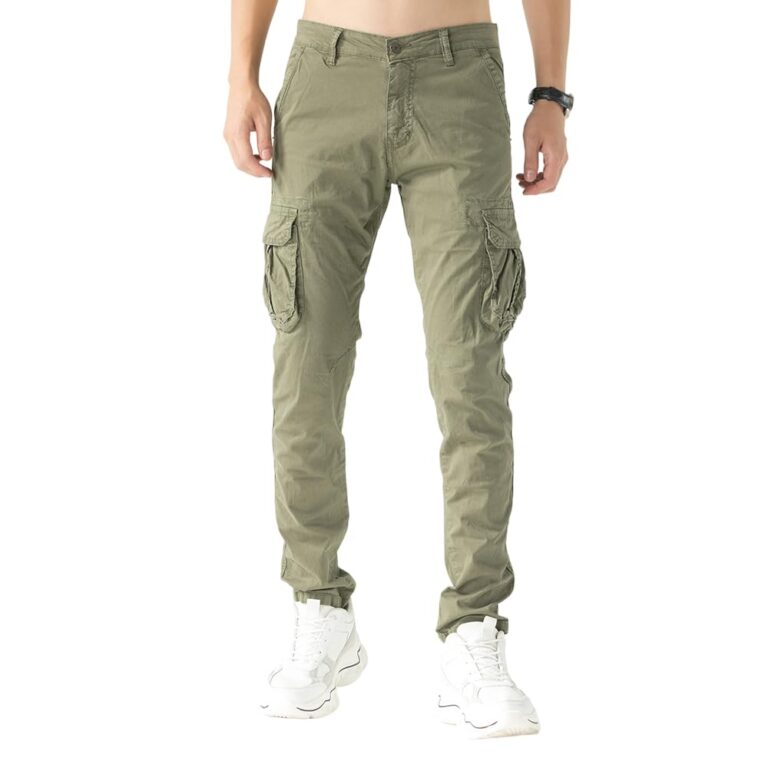 TONY BACKER Pantaloni Uomo Multitasche in Cotone Stretch Casual