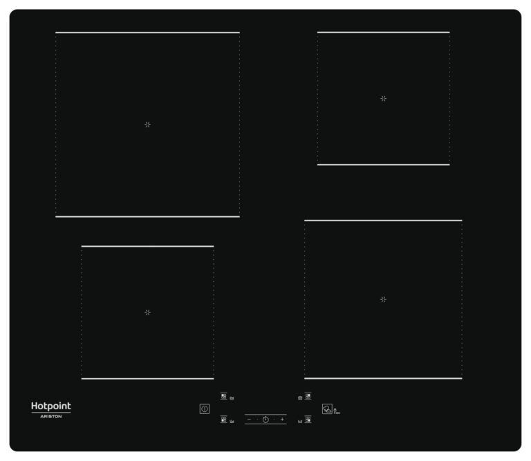 Hotpoint Ariston Piano Cottura a Induzione 4 Zone 9 Livelli di Potenza