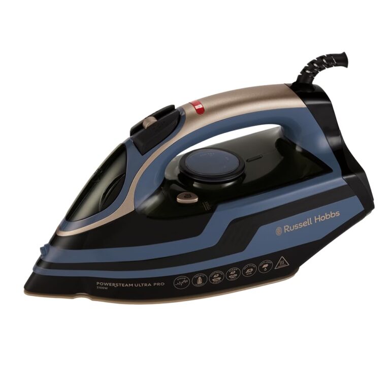Russell Hobbs Ferro da Stiro a Vapore Powersteam Ultra Pro 3100W con Piastra in Ceramica al Quarzo, Serbatoio 350ml, Colpo...