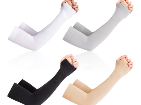 HDGSAFD Maniche Parasole Unisex – Protezione Solare UV (4 paia)