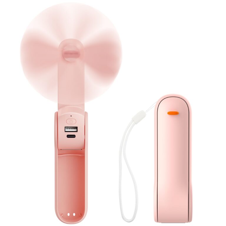 JATEKA Mini Ventilatore USB 2 in 1 Pieghevole e Silenzioso