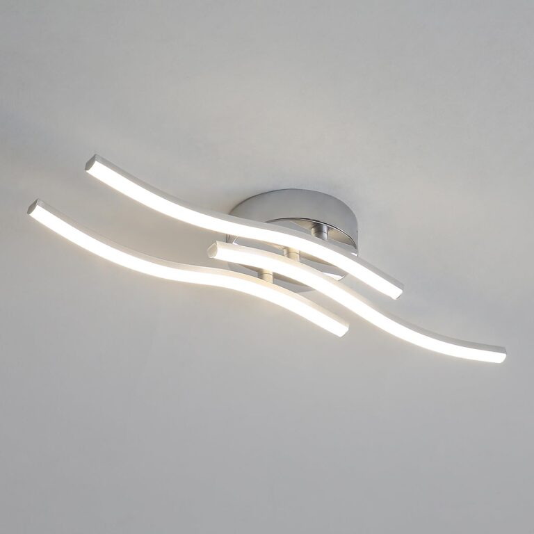 Comely Plafoniera LED, 18W 2000LM Ondulato Lampadario LED Soffitto in Metallo, Lampada da Soffitto Luce Neutra 4000K per S...