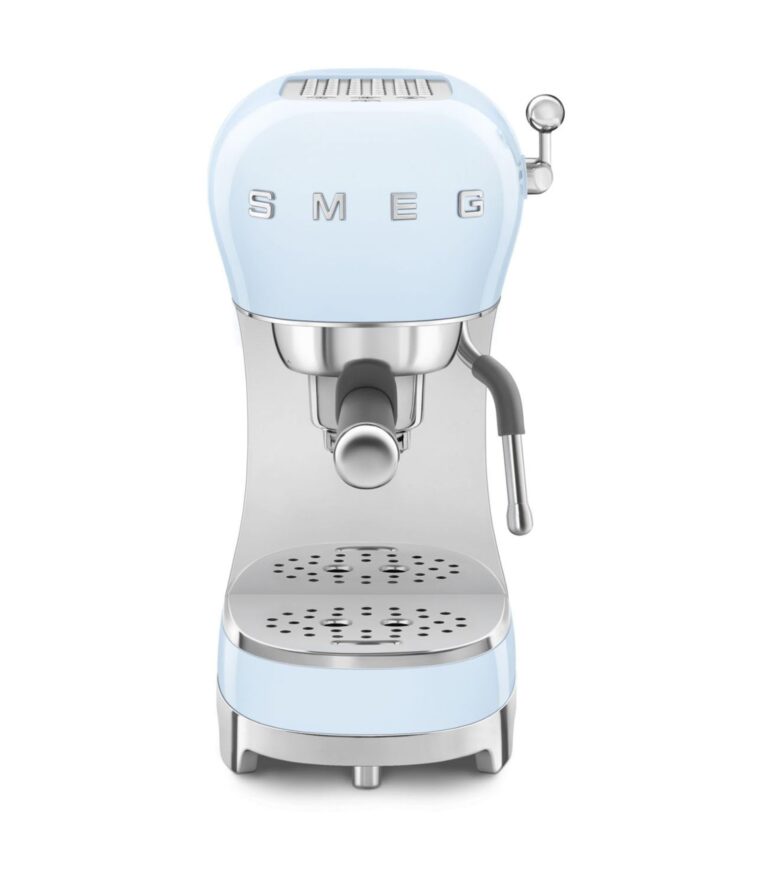 Smeg, Macchina da Caffè Espresso Manuale ECF02PBEU, Sistema Thermoblock, Lancia a Vapore, 4 Funzi...