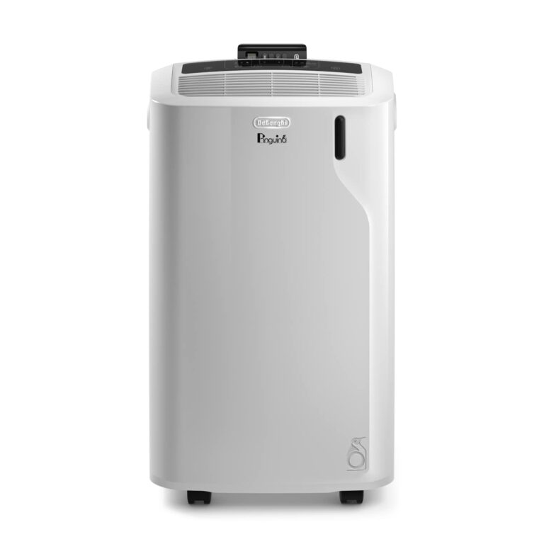 De'Longhi L'Originale Pinguino PAC EM82, Condizionatore portatile, Silenzioso, 9400btu/h, per ambienti fino a 80 m³, Funzi...