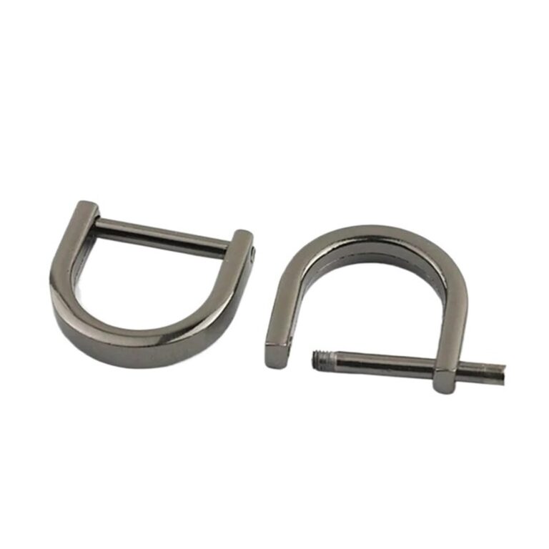 Aqxypas fibbia a D con anello a vite staccabile in metallo
