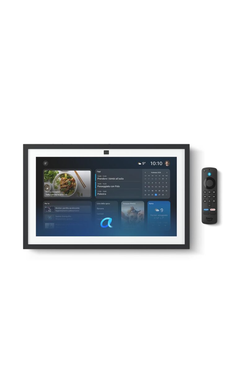 Amazon Echo Show 15 (Ultimo modello) | Schermo intelligente Full HD da 15,6” con Alexa, Fire TV integrata e telecomando vo...