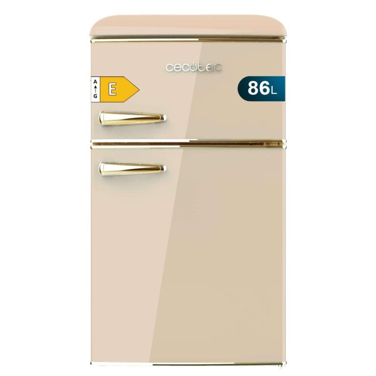 Cecotec Bolero Coolmarket 2D Origin 86 Mini Frigo Retrò Beige 2 Porte