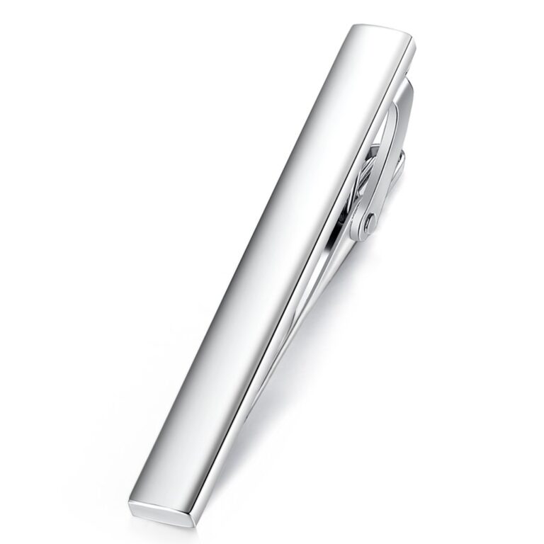 HONEY BEAR Fermacravatte Uomo in Acciaio Inox – Misura Standard