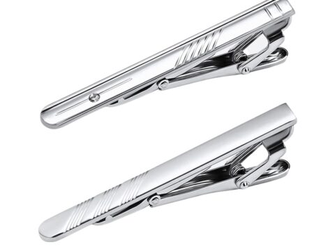 JEYORZY Fermacravatta Uomo Argento per Occasioni Speciali