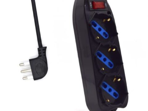 Multipresa 3 posti con prese italiane e Schuko 250V spina 10A
