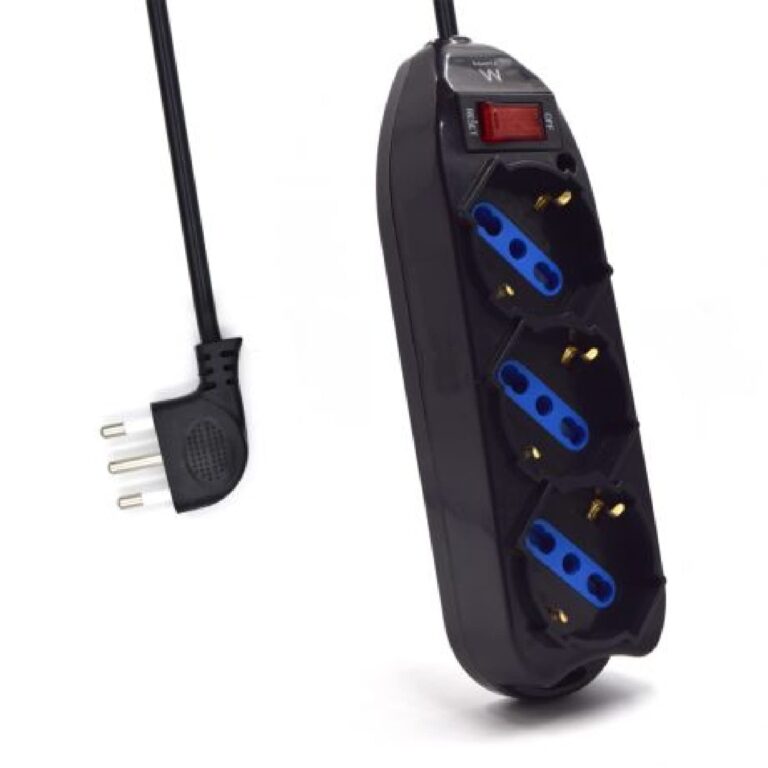 Multipresa 3 posti con prese italiane e Schuko 250V spina 10A