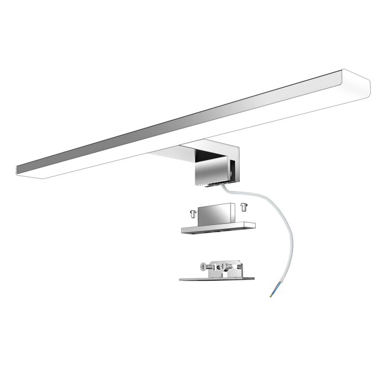Aogled Lampada da Specchio Bagno 40cm 10W 4000K Acciaio Inox