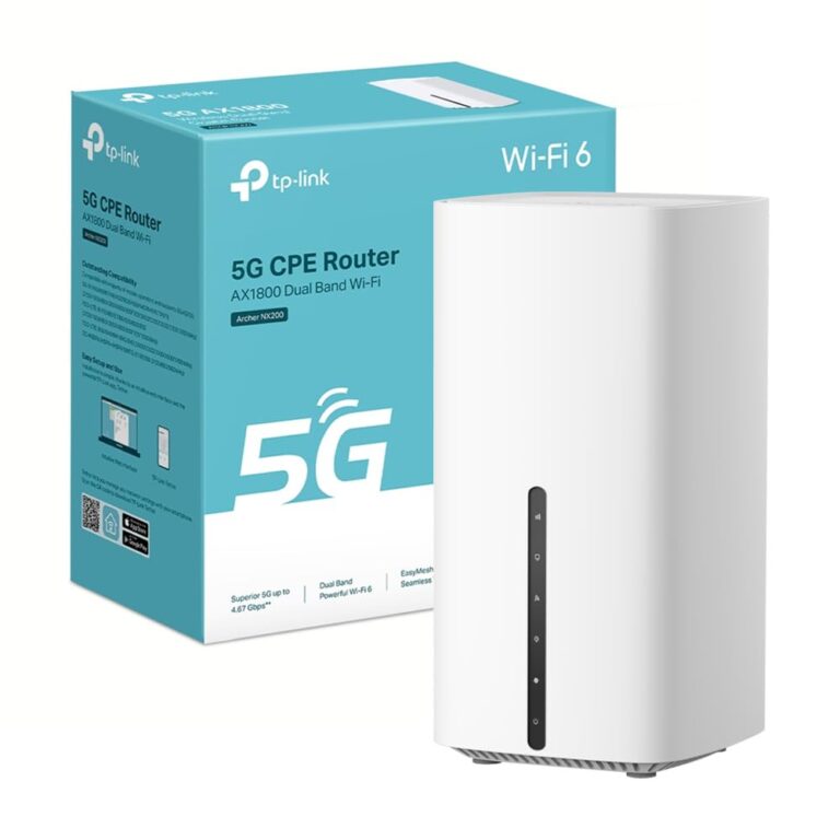 TP-Link Archer NX200 Router 5G WiFi 6 AX1800 con SIM e porta Gigabit