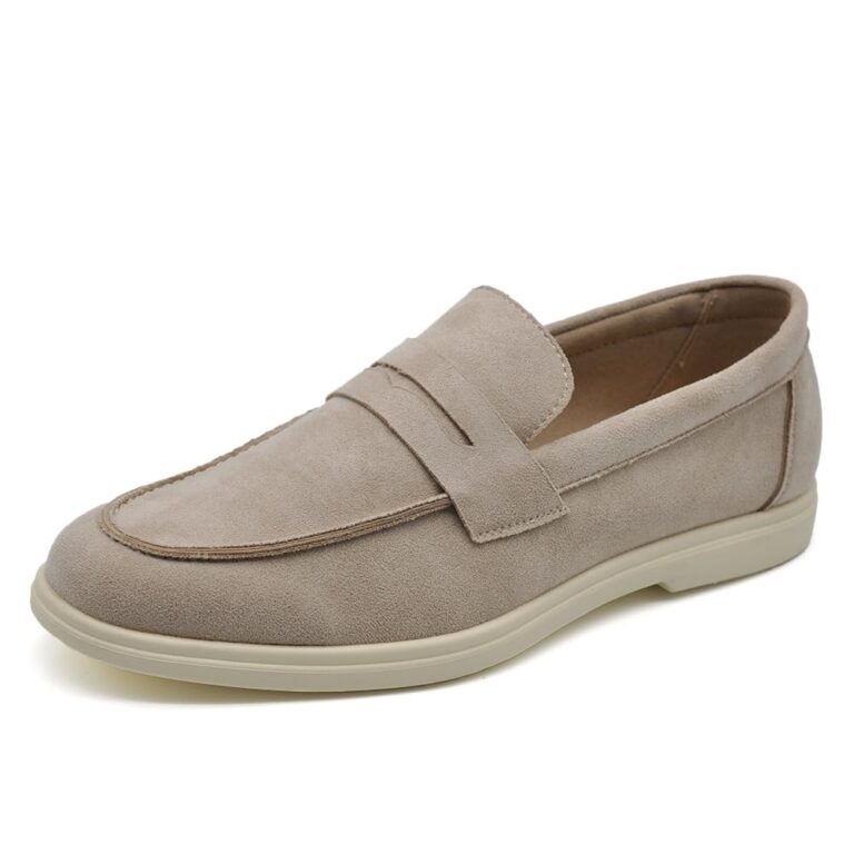 IF Fashion Mocassini Slip-on Uomo in Camoscio Sintetico