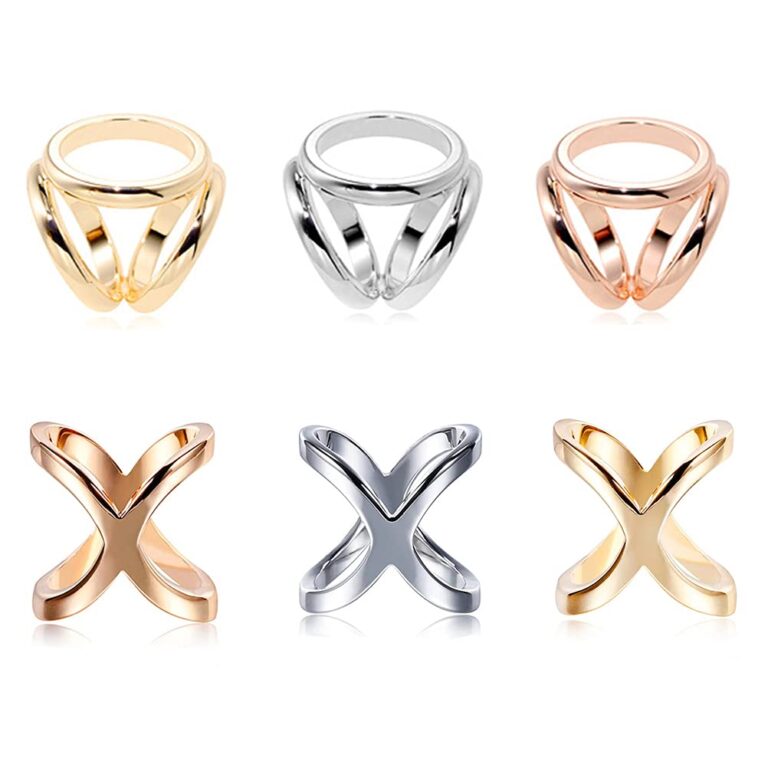 Anello Sciarpa in Lega - Clip Fermasciarpa Semplice da Donna