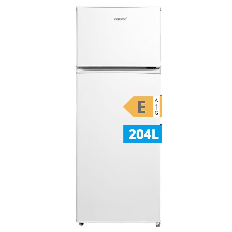 COMFEE Frigorifero Doppia Porta 204 L con Luce LED e Temperatura Regolabile