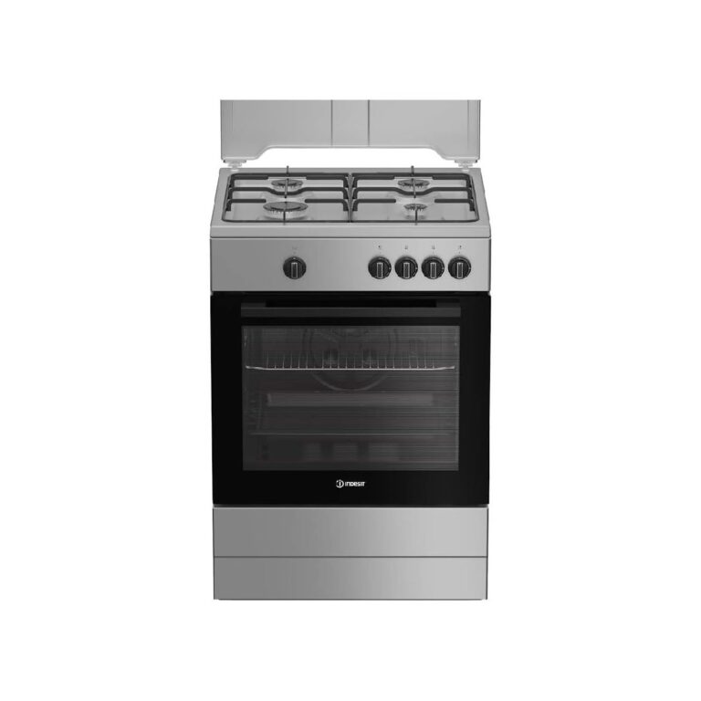 Indesit Cucina a Gas 60 cm 4 Fuochi Forno Gas Inox