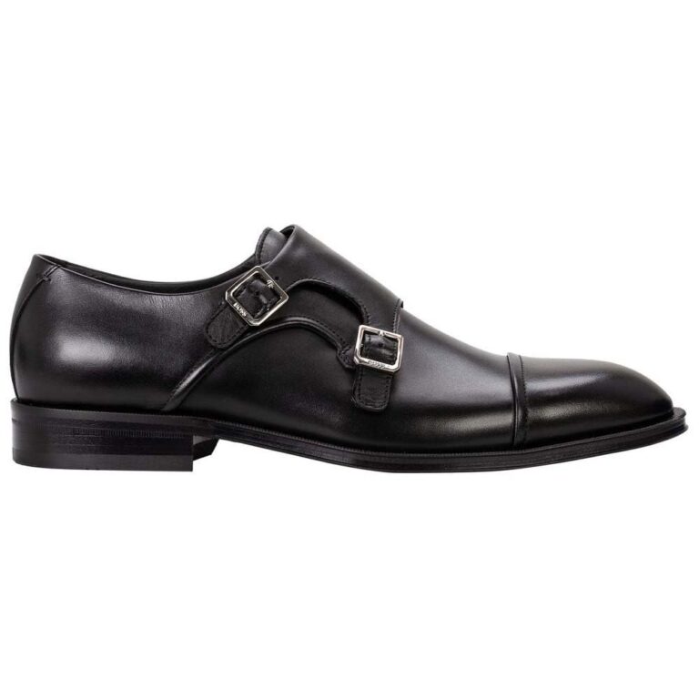 BOSS Derrek Monk Strap Uomo in pelle liscia