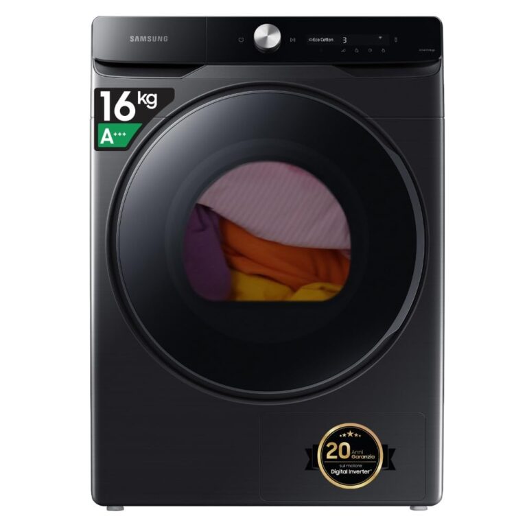 Samsung Asciugatrice 16 kg Pompa di Calore con AI Dry e Wi-Fi