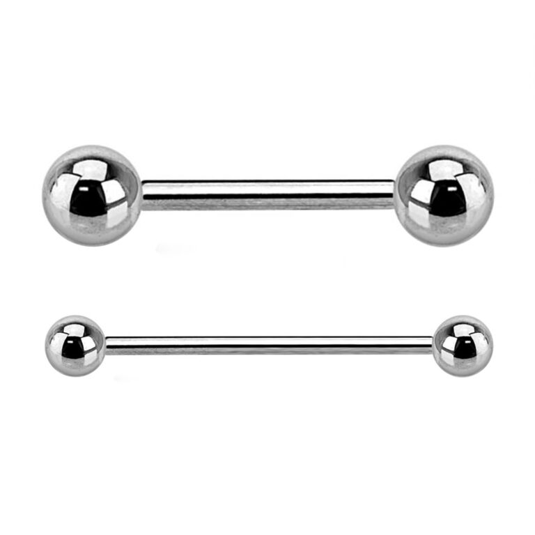WARRIOR Piercing lingua barbell in acciaio chirurgico 316L – 14G sterile