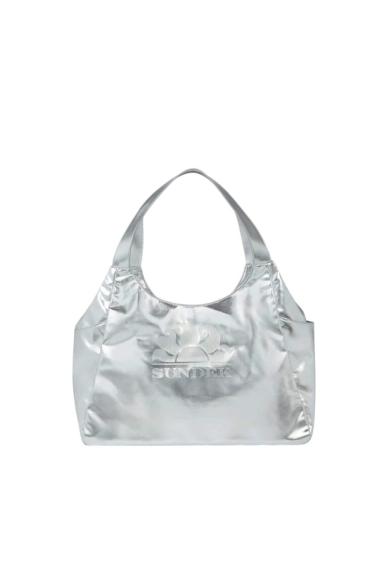 Sundek AW417 borsa a tracolla donna color Silver