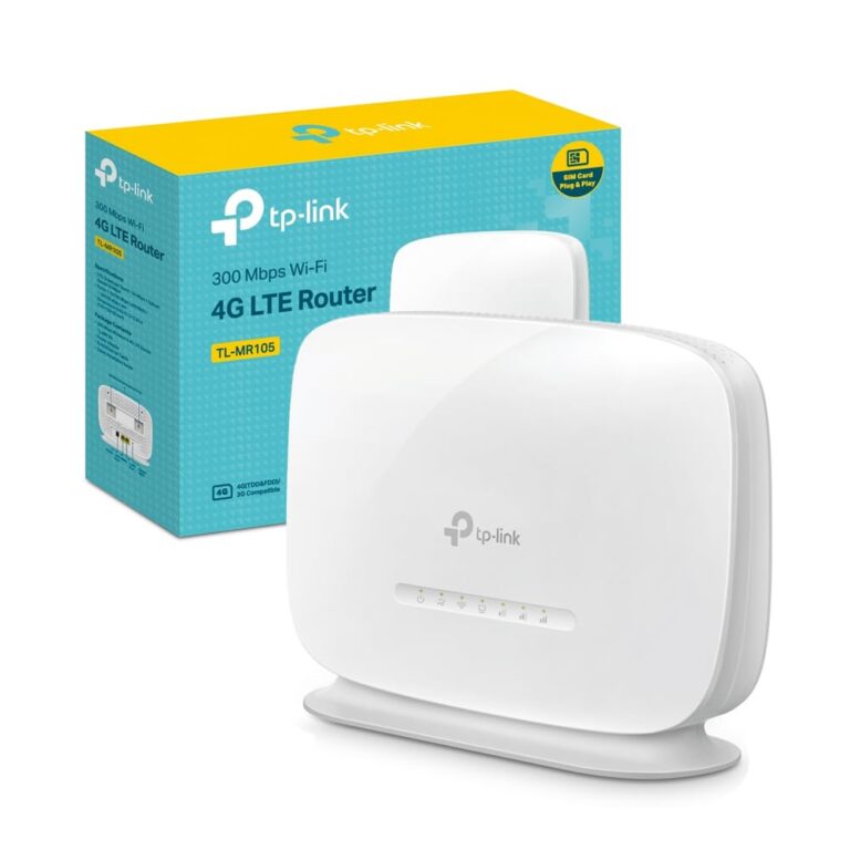 TP-Link TL-MR105 Router 4G LTE N300 con SIM – Plug & Play