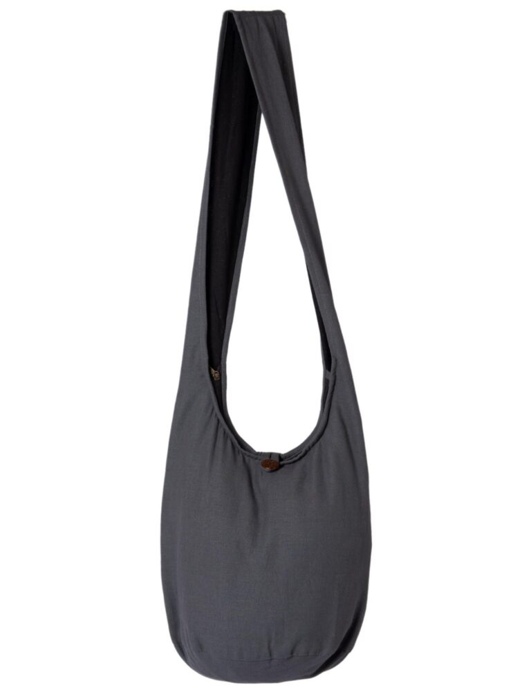 PANASIAM Borsa a tracolla in cotone grande e leggera unisex