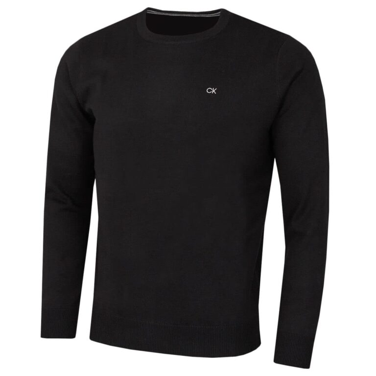 Calvin Klein Maglione da Golf Girocollo Uomo Comfort Durevole