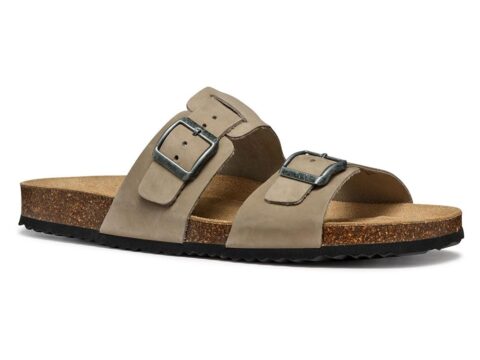 Geox U Sandal Ghita Sandali Uomo in Pelle con Chiusura Regolabile