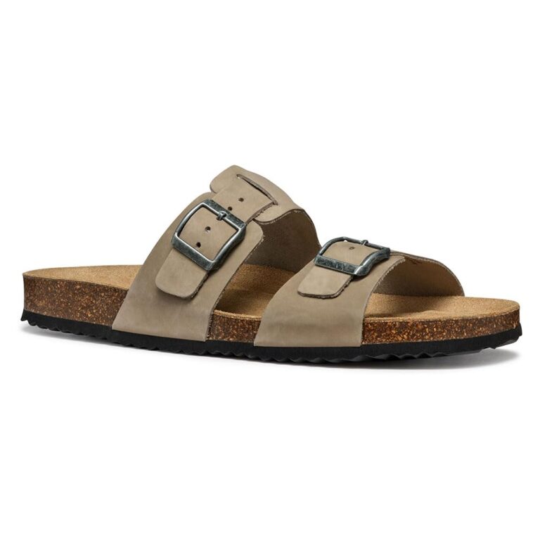 Geox U Sandal Ghita Sandali Uomo in Pelle con Chiusura Regolabile