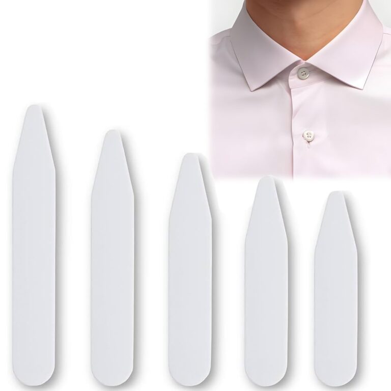 ZUWIJEQ Collari Rigidi per Camicia in Plastica 50 Pezzi Multitaglia