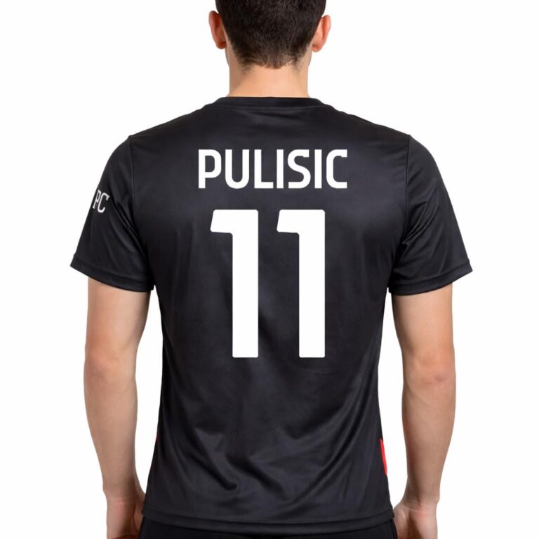 AC Milan Maglia Pulisic 11 Replica Ufficiale 2025/2026, Rossonera a Strisce, Adulto e Bambino
