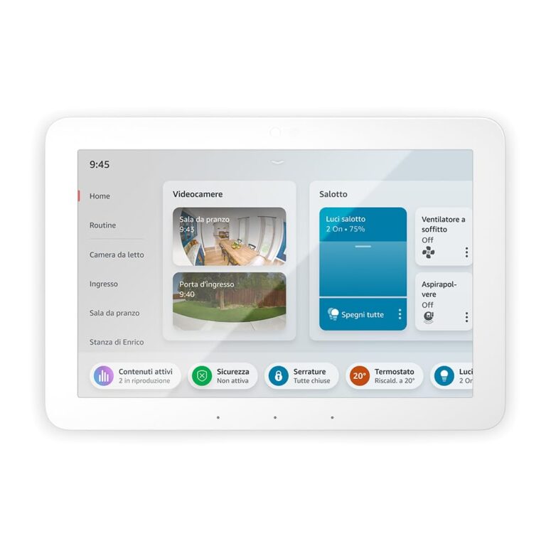 Echo Hub (Ultimo modello) | Pannello di controllo per la Casa Intelligente con Alexa e schermo da 8” | Compatibile con mig...