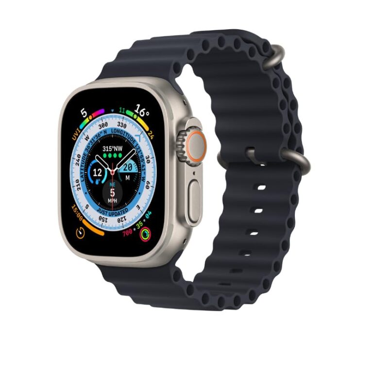 Apple Watch Ultra 2 (GPS, 49MM) Cassa in Titanio con Cinturino Black Ocean, Taglia Unica (Ricondizionato)